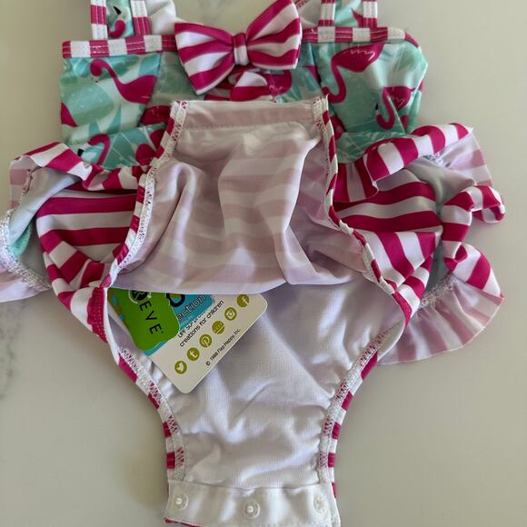 NWT The Original Flap Happy Baby Bathing Suit with Snaps UPF 50 Size 6 months - Picture 6 of 7